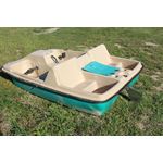 Paddle boat aluminum rudder SUN Dolphin - 3 or 5 seater - heavy duty 1/4 plating