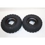 NEW 21x7x10 front tires + wheels rims HONDA 450r 400EX 300EX TRX250r BLACK 2