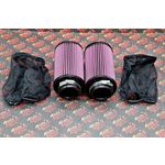 2 x NEW K+N style air filters Keihin PWK PJ 28 28mm carb pod Banshee + OUTERWEAR 2