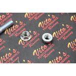 2 x Vito's Upper J-arm bolts left + lock nuts fits: Yamaha Banshee 1987-19902