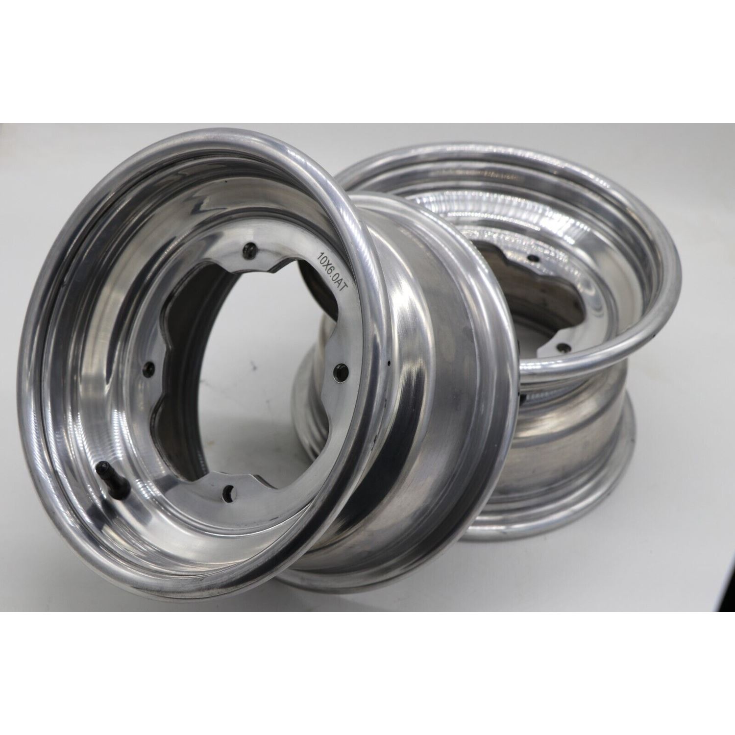 2 x 10" front aluminum wheels rims 4x156 Yama