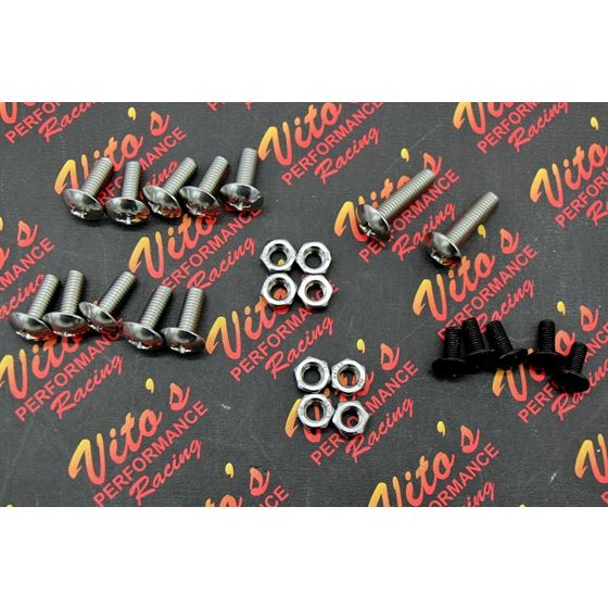 25 Piece Vito's Yamaha Banshee Fender Bolt Screw Nut Mount Kit Plastics Hardware