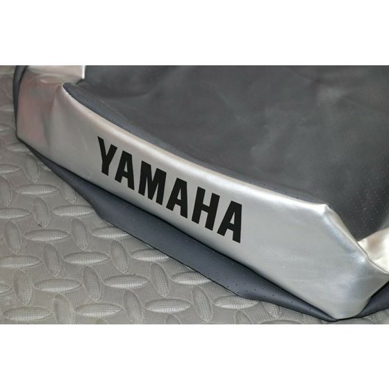 NEW SEAT COVER ONLY Yamaha Banshee cover BLACK DIMPLE + SILVER + LETTERS