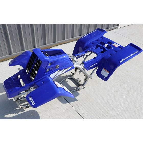 Yamaha Banshee fenders + gas tank plastic + rad cover grill + graphics BLUE 2005