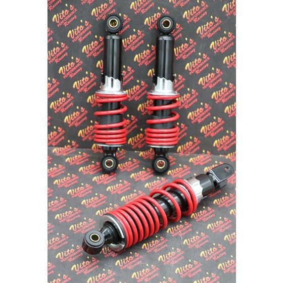 NEW SHOCKS Front + Rear Suzuki LT50 LT80 Quadrunner Quadsport 1983-2005 RED 4