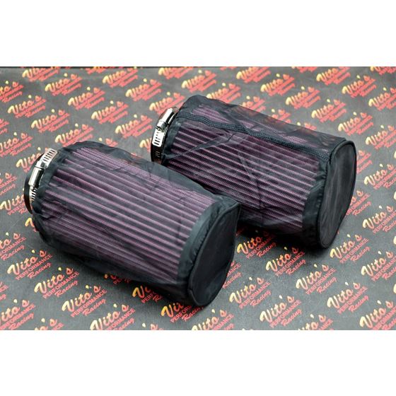 2 x NEW K+N style air filters Keihin PWK PJ 28 28mm carb pod Banshee + OUTERWEAR 4