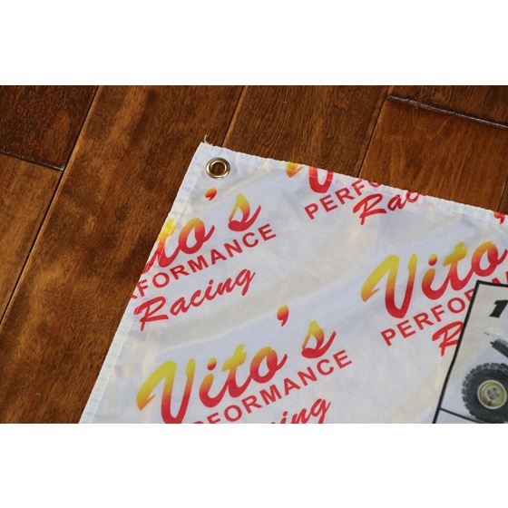 Vito's cloth fabric banner flag Yamaha Banshee year color scheme Poster print4
