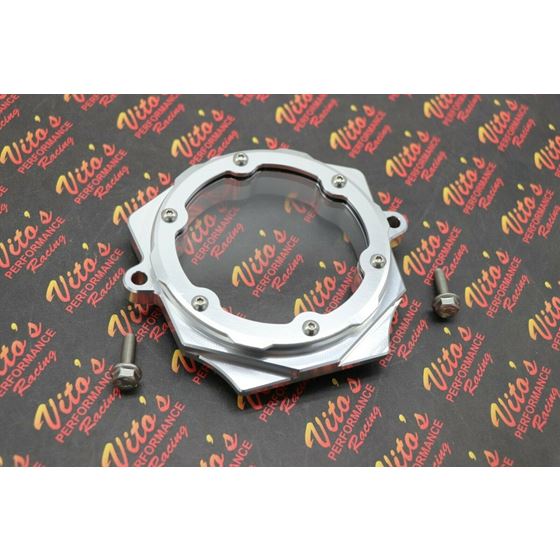 Camshaft Cam cover CLEAR SEE-THROUGH WINDOW Yamaha Raptor 700 700R SILVER2