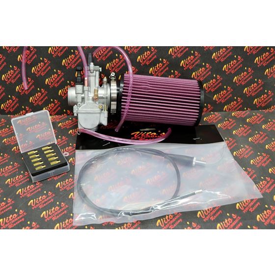 Yamaha Blaster 28MM 28 Carb Carburetor PWK Kit + K+N filter + jet kit + cable 2